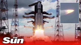 Indian rocket successfully takes off for moon mission