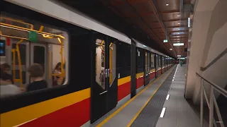 Poland, Warsaw, metro ride from Ulrychów to Bemowo