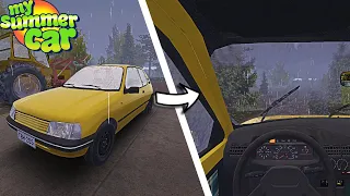 CHILL RAINY DRIVE TO TEIMO'S IN THE PANIER 250 | My Summer Car