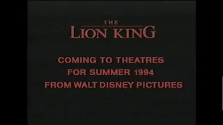 The Lion King - Sneak Peek #2 (March 4, 1994)