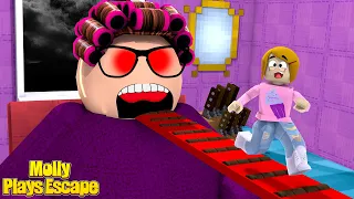 Roblox Escape Crazy Grandma Obby With Molly!