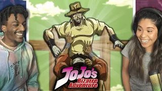 MY WIFE REACTS TO 1 SECOND FROM EVERY JOJO EPISODE!