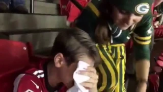 Young Falcons Fan Reaction To Winning NFC Champ against Green Bay Packers securing Super Bowl !!