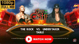 INSANE Match!!! | The Undertaker VS The Rock!!! | Table Match!! | #wwe #undertaker #wrestling