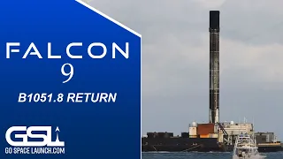 SpaceX Falcon 9 B1051.8 | Rocket booster return