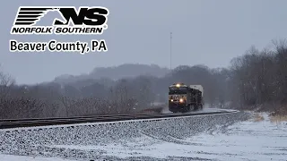 Catching Trains Along The NS Fort Wayne Line In Beaver County, PA