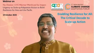Opening: Virtual Dialogue Series for Enabling Resilience and Scaling-up Action on Climate Change...