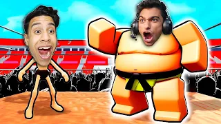 اقوي معركة بيني انا و عبده ماندو تحولت الي مصارع سومو وزني 3000 كيلو.!! 🔥😱 | Garry's Mod