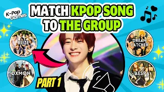 MATCH THE SONG TO THE GROUP, 3 DIFFICULTY, EASY MEDIUM HARD! |KPOP GAMES 🎮 KPOP QUIZ 💙|