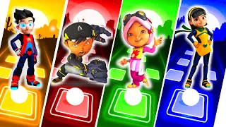 Ejen Ali dab   Bad Liar vs Boboiboy Quake vs Yaya va ejen Alicia - Tiles Hop