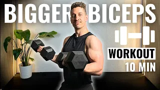 10min DUMBBELL BICEP WORKOUT | Build Muscle | Follow Along