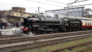 Britannia Runs Hot! Lakelander, S&C Steam Special, Jacobite Loco / stock move: Carlisle 13 April 24