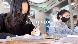 STUDY VLOG | how i prepare for ib exams as an ib student (lots of studying, notion, libraries) 🌟