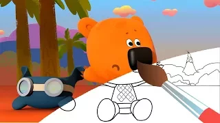 Путешествие - Мультик Раскраска Ми-ми-мишки - Учим цвета - обучающее видео для детей