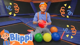 Blippi Explores SkyZone | Blippi - Learn Colors and Science