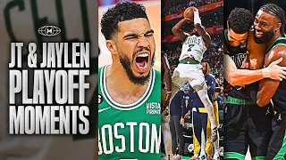 20 Minutes Of Jayson Tatum & Jaylen Brown Playoff Moments 🍀