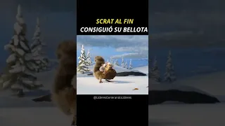 Scrat al fin consigue su bellota