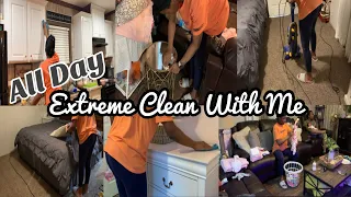 *NEW* All day clean with me/wife and mom of 4/get it all done/speed cleaning/full time mother of 4