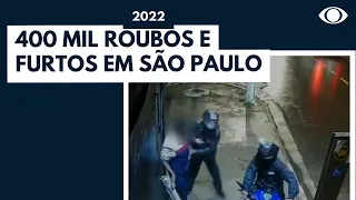 Roubos e furtos bateram recorde em São Paulo em 2022