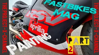 Fast Bikes magazine Aprilia RSV MILLE 2022 Repainting Part 2