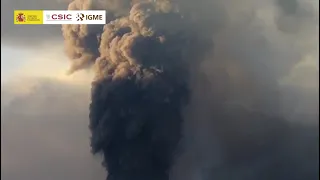 13/10/21 Última hora 8:45h Aumento de la explosividad. Erupción La Palma. IGME-CSIC