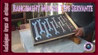 fabrication d'un rangement d'outils en mousse type servante DIY