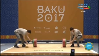 2017 4th Islamic Solidarity Games Weightlifting M 69 kg Snatch