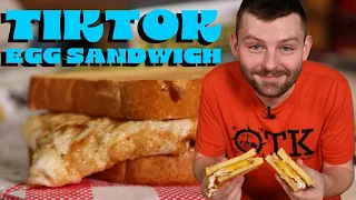 Trying the Viral TikTok Egg Sandwich Trend | Tiktok Egg Sandwich Recipe | Trendy Thursday