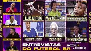 QUAL É A MELHOR ENTREVISTA DO FUTEBOL BRASILEIRO? REAGIMOS E CRAVAMOS! | DE SOLA A DEZ