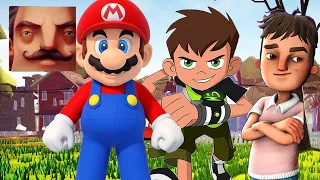 Hello Neighbor - New Secret Neighbor Mario Ben 10 Aaron Mr Bean History Gameplay Walkthrough