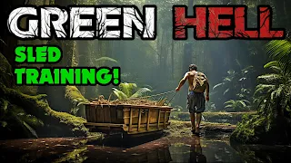 Green Hell Sled Training | Storage and Transportation Beta Development Build! | Steam PC