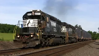 Loud SD40-2 Locomotives Roaring Down the Mainline! Part 1