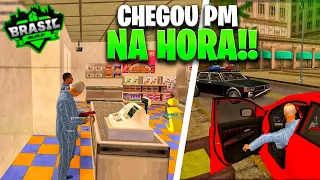 🚨BRASIL ROLEPLAY - ROUBANDO LOJINHA E DANDO FUGA DA POLICIA GTA SAMP ANDROID/PC