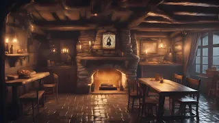Medieval/Fantasy Tavern Music & Calming Fireplace Ambience