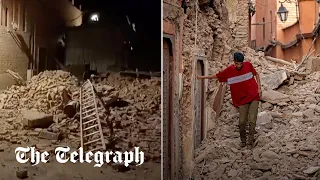 Morocco earthquake: Shocking moment powerful tremor hits