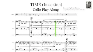 HANS ZIMMER  ~ 🎻 TIME (INCEPTION) ~ Cello Play Along + FREE SHEET MUSIC.