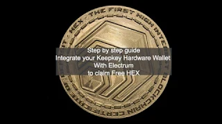 Using Keepkey with Electrum to sign BTC transactions and claim HEX - NO AUDIO