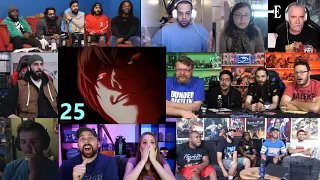 Death Note Episode 25 Reaction Mashup | R.I.P  L 😭