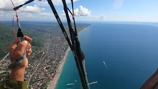 Продолжение часть 2 полета и приземление на пляж, Гагра , Абхазия