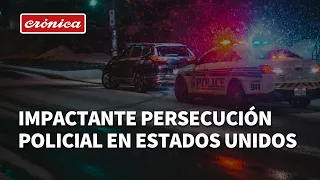 Impactante persecución policial en Estados Unidos