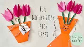 Awesome Mother’s Day Activities for Kids | Paper Flower 3D Pop Up Card