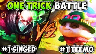 WHEN MY SINGED MEETS THE #1 TEEMO NA! (ONE TRICK BATTLE) - League of Legends