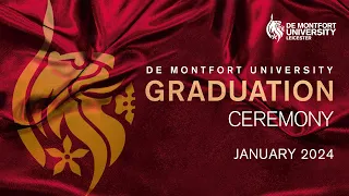 DMU January Graduations 2024: Tuesday 23 January 5pm