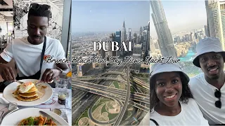 DUBAI VLOG DAY 8-10 | BRUNCH AT JBR | COVE BEACH CLUB | SKY VIEWS OBSERVATORY | MARINA YACHT TOUR