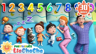 Eram Dez na Cama | Compilação | LiaChaCha em Português - Música Infantil & Canção de Ninar