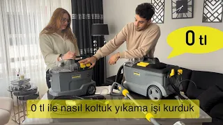 0 TL İLE NASIL KOLTUK YIKAMA İŞİ KURDUK ANLATTIK KARCHER