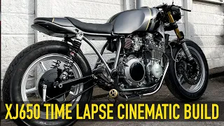 Yamaha XJ650 Cafe Racer Build Cinematic Timelapse by Jish