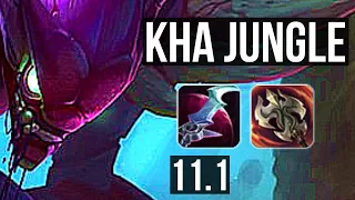 KHA'ZIX vs WARWICK (JUNGLE) | 8/0/3, 800+ games, Legendary | KR Diamond | v11.1