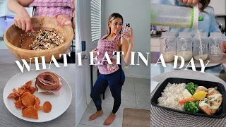 WHAT I EAT IN A DAY | EXCLUSIVELY PUMPING NEW MOM | MAKING LACTATION BITES