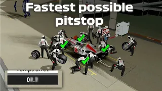 Fastest pitstop possible in F1 Champions Edition